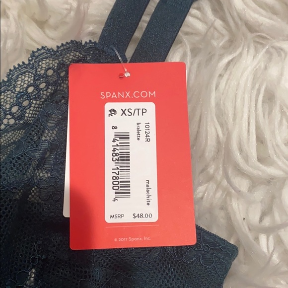 NEW • Spanx • Spotlight on Lace Bralette Malachite - Picture 6 of 6